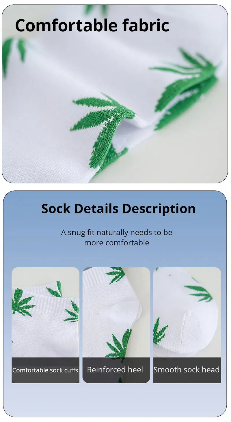 5 Pairs Maple Leaf Men's Socks