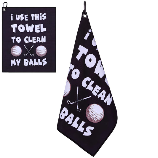 Fundayz ‘CLEAN MY BALLS’ Golf Towel