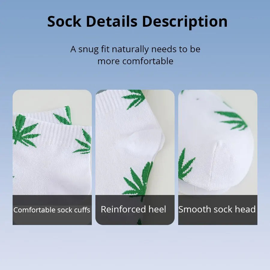 5 Pairs Maple Leaf Men's Socks