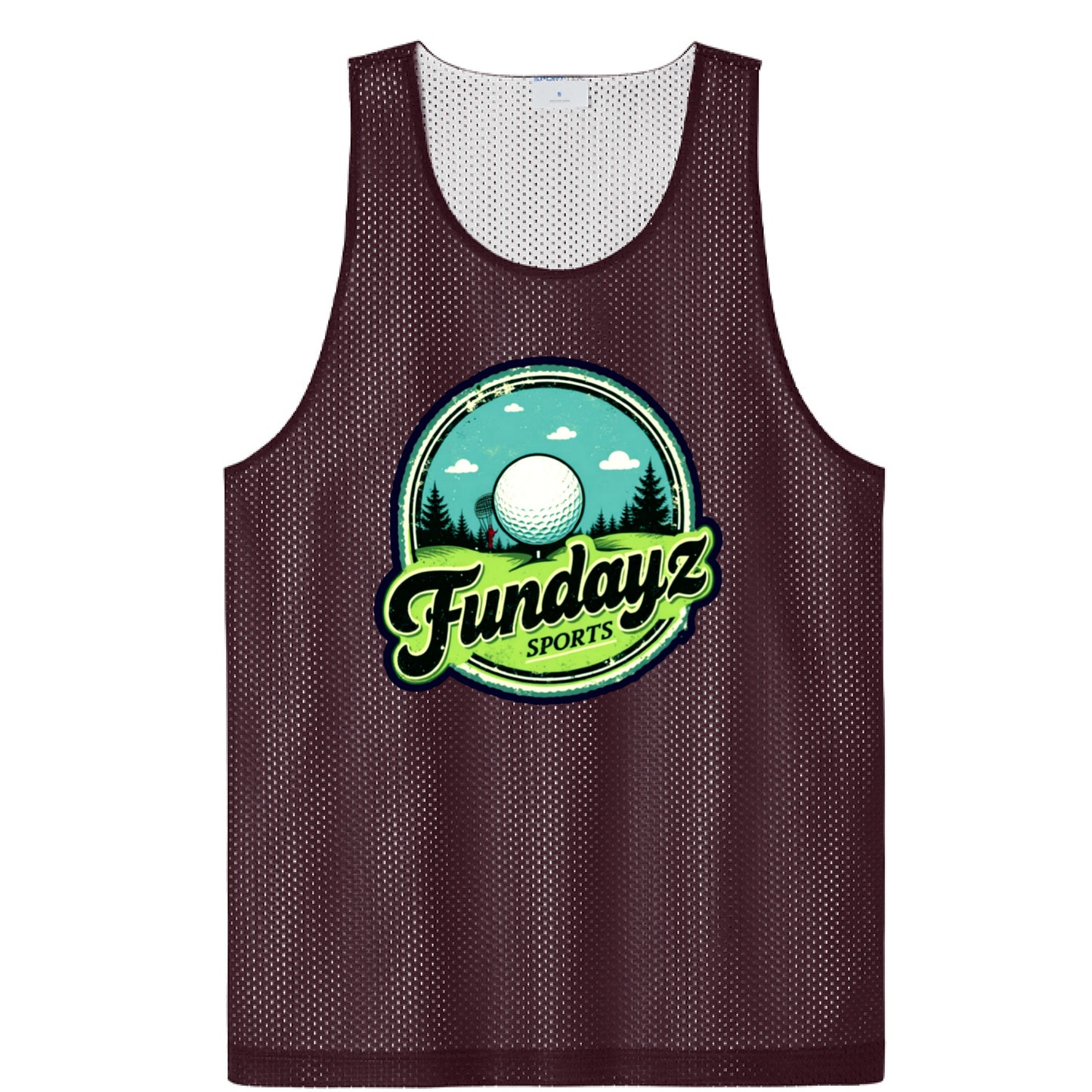 Maroon/ White - FRONT